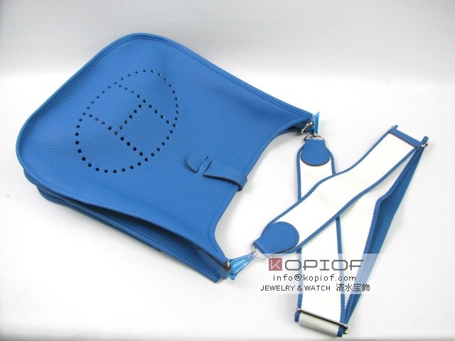 エルメス エヴリン スーパーコピーPM トリヨンクレマンス ミコノス(シルバー金具) her129